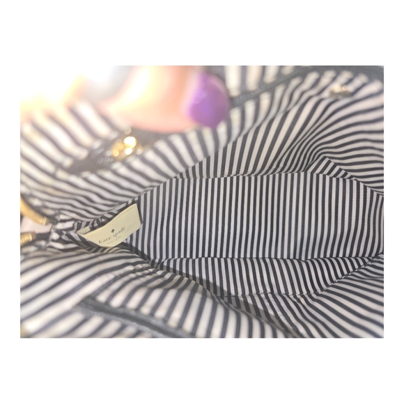 KATE SPADE LEATHER, BEIGE AND BLACK, CROSSBODY SATCHEL PURSE.NWOT,with wallet - Picture 11 of 15